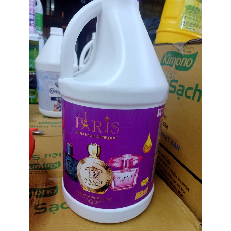 1 Can Nước Giặt Paris Hương Nước Hoa đam mê 3600ml/can