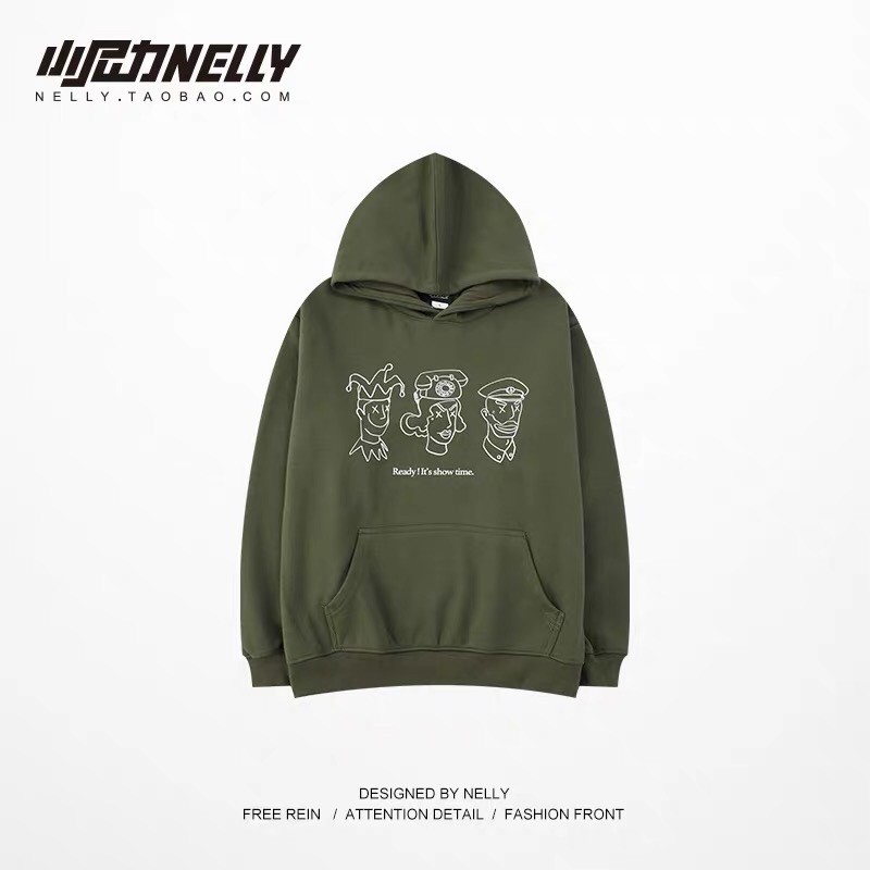 (SẴN) Hoddie Nelly lót lông hoạ tiết | BigBuy360 - bigbuy360.vn