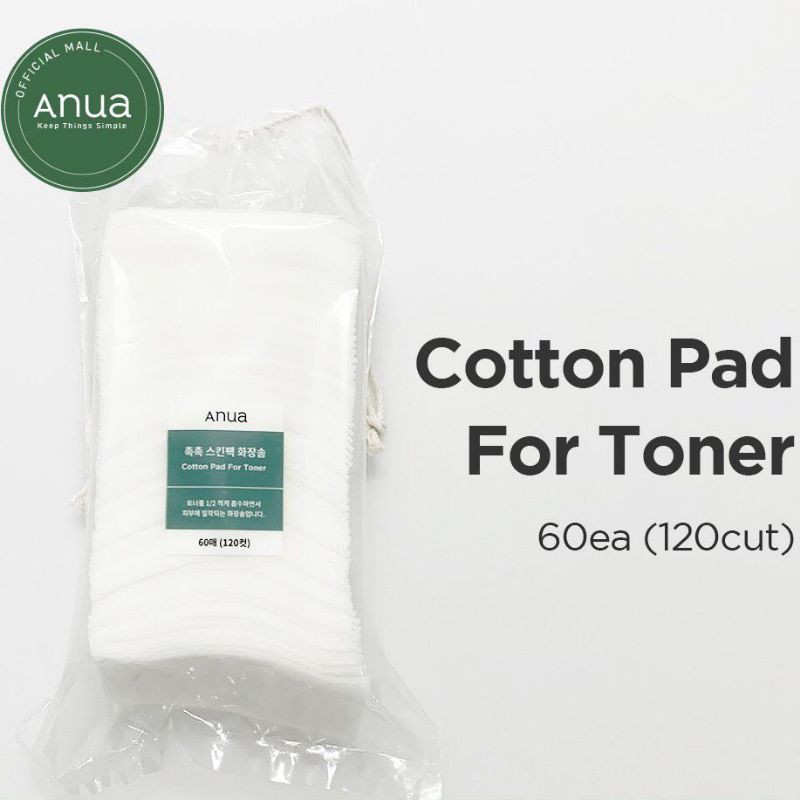 Bông dùng toner ANUA COTTON PAD FOR TONER 60ea