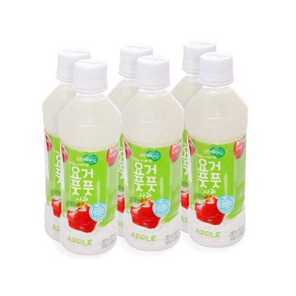 Nước Ép Trái Cây Lợi Khuẩn Woongjin 340ml x 1 Chai - Vị Táo