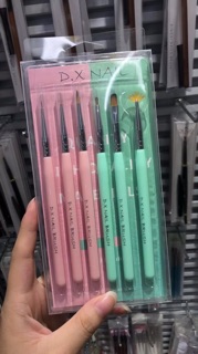 Bộ cọ 6 cây làm nail DINGXI