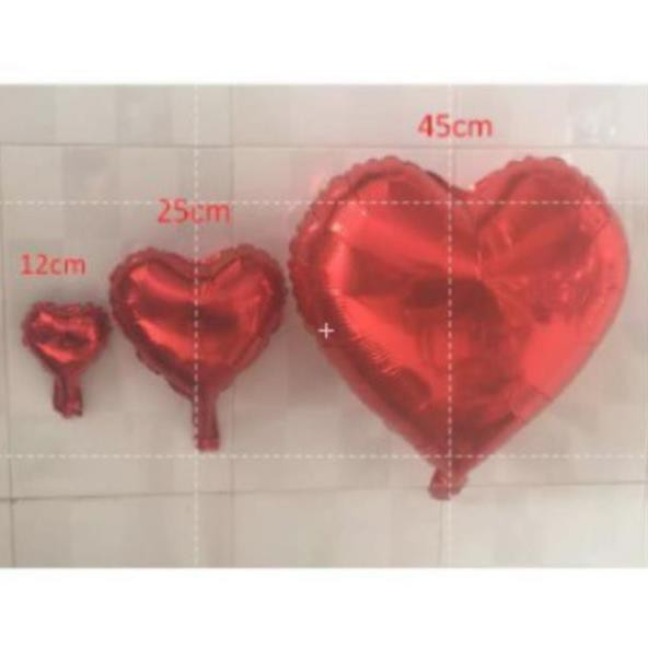 Bóng kiếng hình trái tim trang trí có 3 size