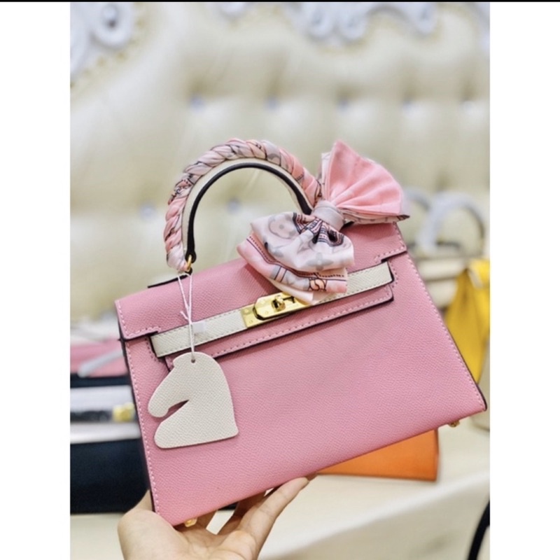 Túi kenllly da sần zize 19 tang vàng loại đẹp