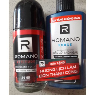 LĂN KHỬ MÙI ROMANO ATTITUDE (ĐỎ) 50ML KÈM CHAI TẮM/GỘI 60G NGẪU NHIÊN