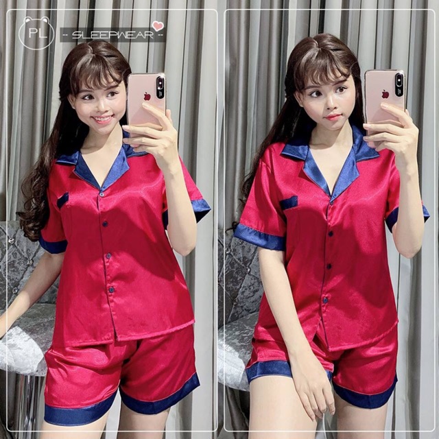 Bộ đùi  lụa phối cổ | BigBuy360 - bigbuy360.vn