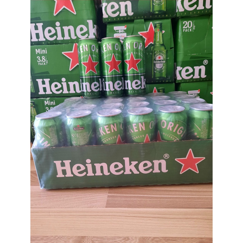 Heineken cao lon 500ml - Hà Lan thùng 24 chai