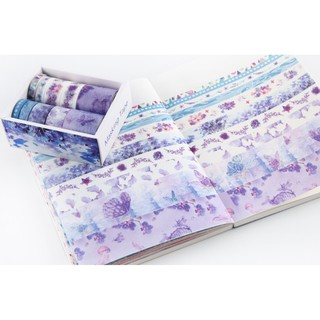 Băng dính Washi Tape set 10 mẫu Sát Na Phương Hóa trang trí tranh, planner, sổ tay