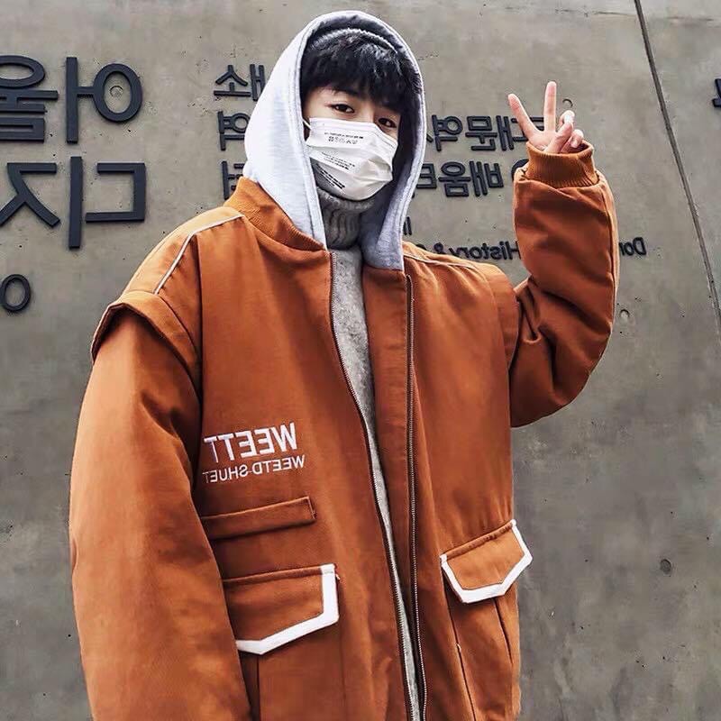 ÁO KHOÁC KAKI TRẦN BÔNG 3 LỚP SIÊU DÀY CỰC ẤM CAM ĐẤT HOTTREND | BigBuy360 - bigbuy360.vn