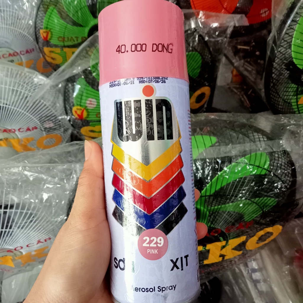 Sơn phun màu hồng 229
