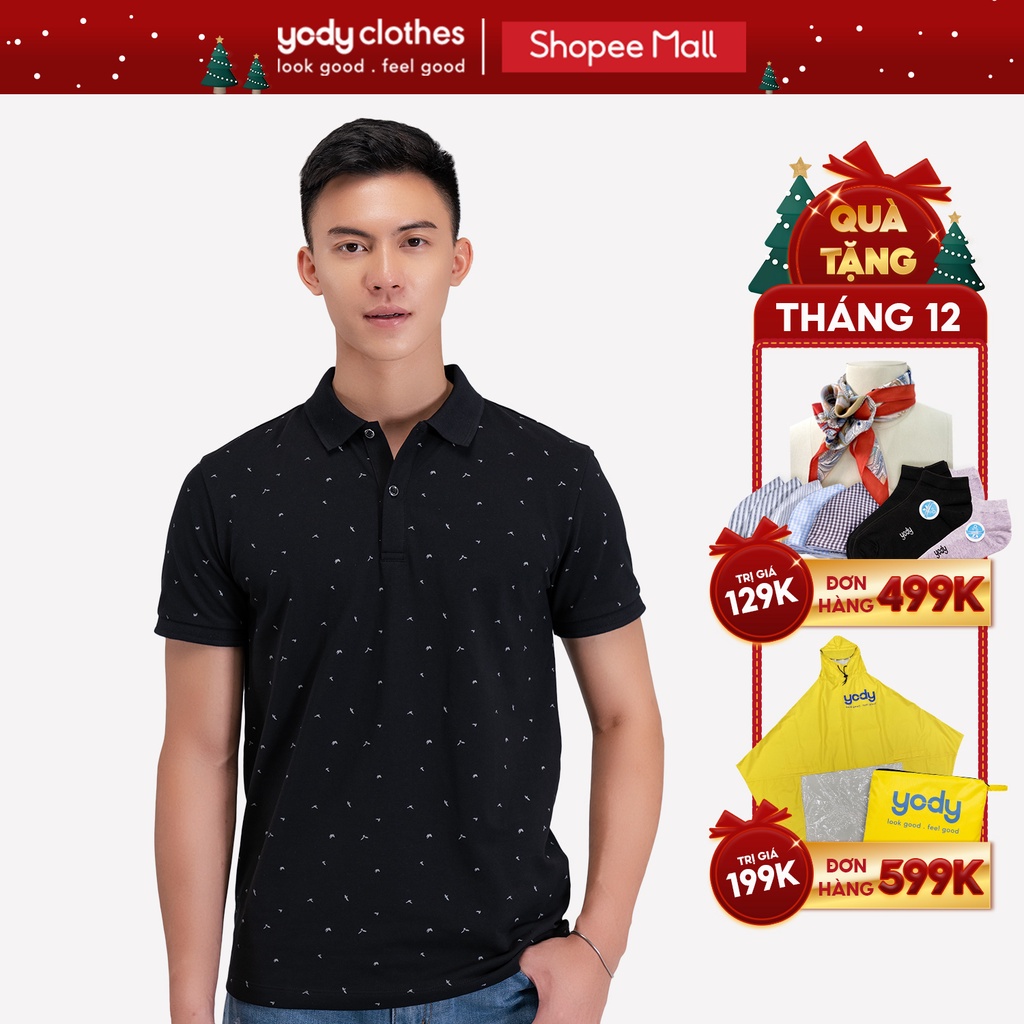 [Mã WABRYD221 giảm 10% đơn 250K] Áo thun polo nam YODY họa tiết hải âu vải mắt chim cao cấp thoáng mát APM4349 | BigBuy360 - bigbuy360.vn