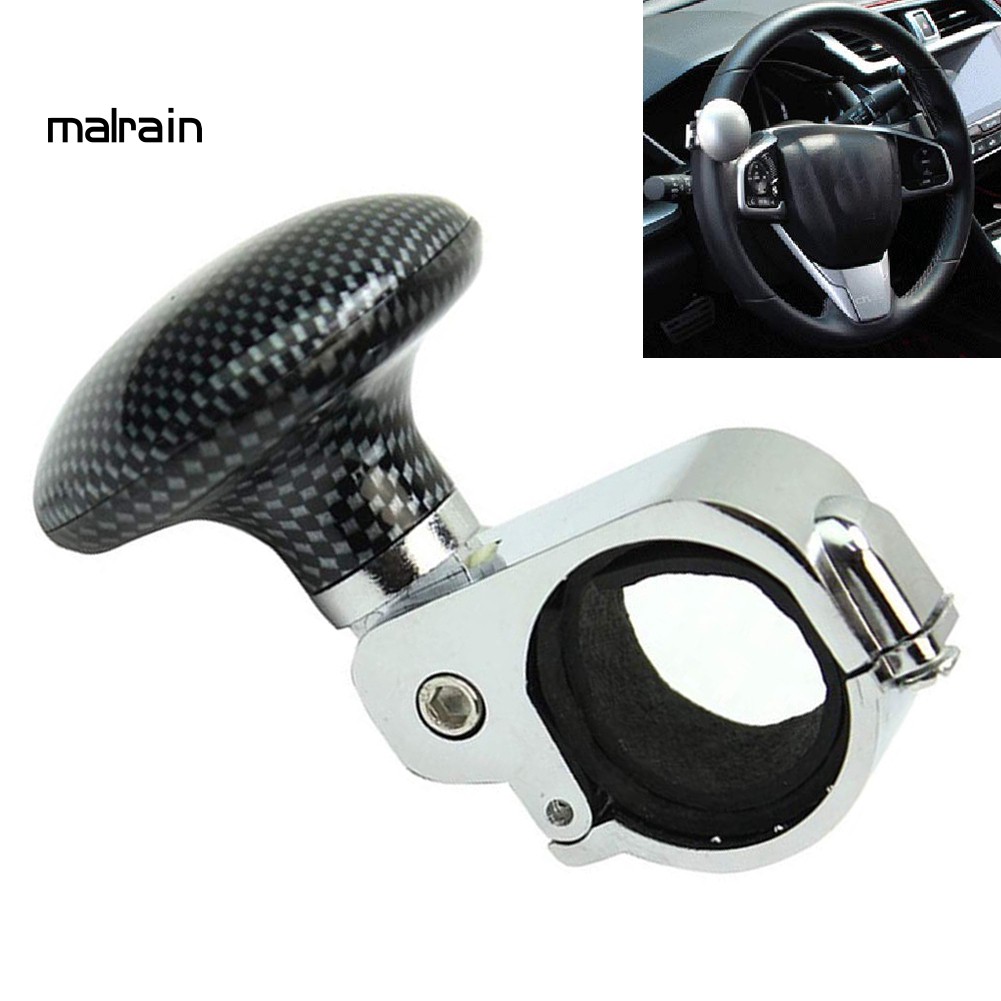 Mal Phụ Kiện Núm Điều Khiển Vô Lăng Xe Hơi Bằng Sợi Carbon Phong Cách