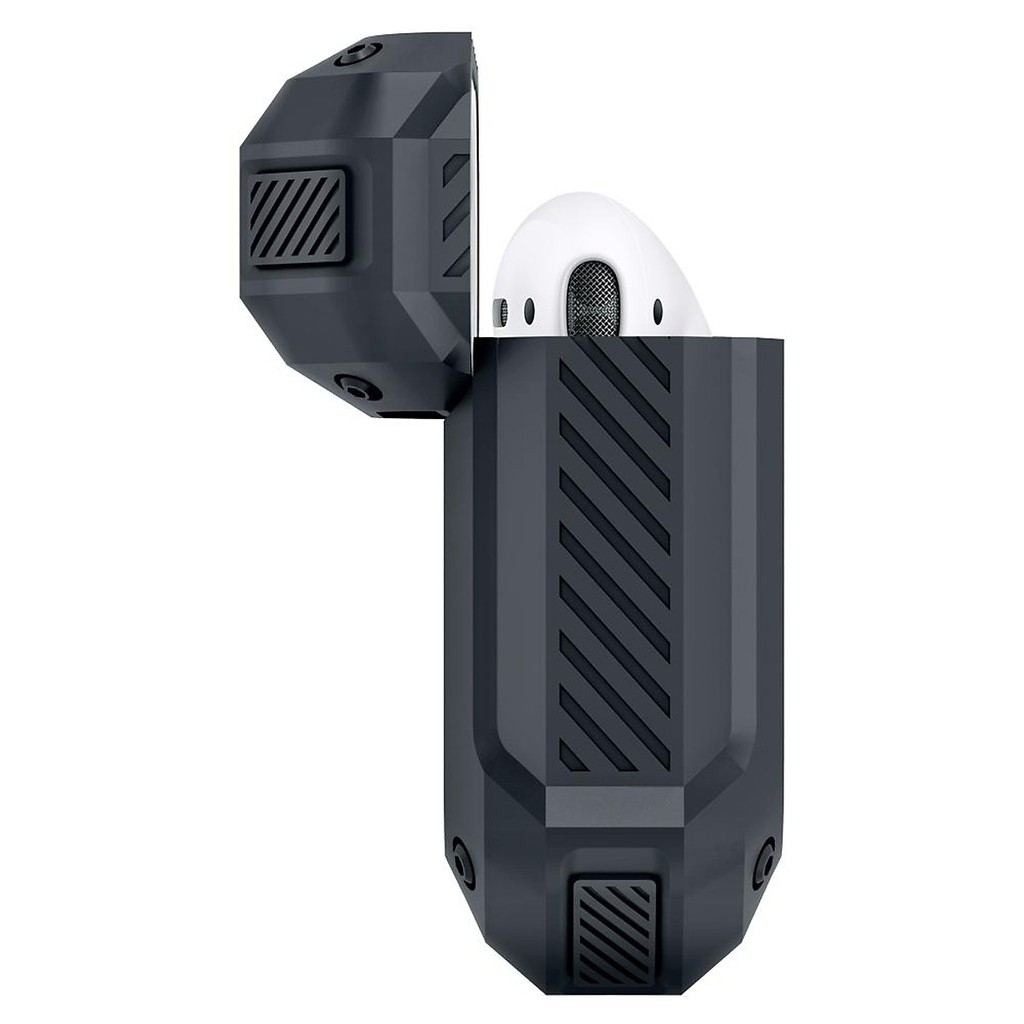 Bao case cho Airpods 1 / Airpods 2 hiệu Spigen Tough Armor _ Hàng Chính Hãng