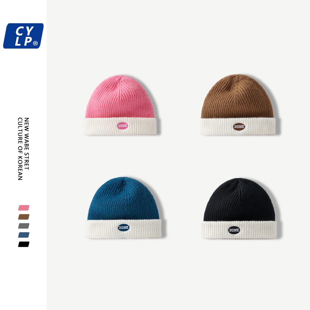 Mũ Len Thêu Chữ Phong Cách Hàn Quốc Cho Cặp Đôi