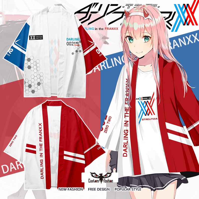 Áo Choàng Kimono Hóa Trang Nhân Vật Darling In The Franxx Quyến Rũ Cho Nam Nữ