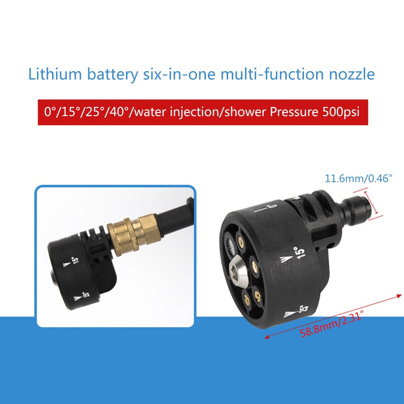 Vòi Phun Nước Áp Suất Cao 6 Trong 1 4 Chất Lượng Cao