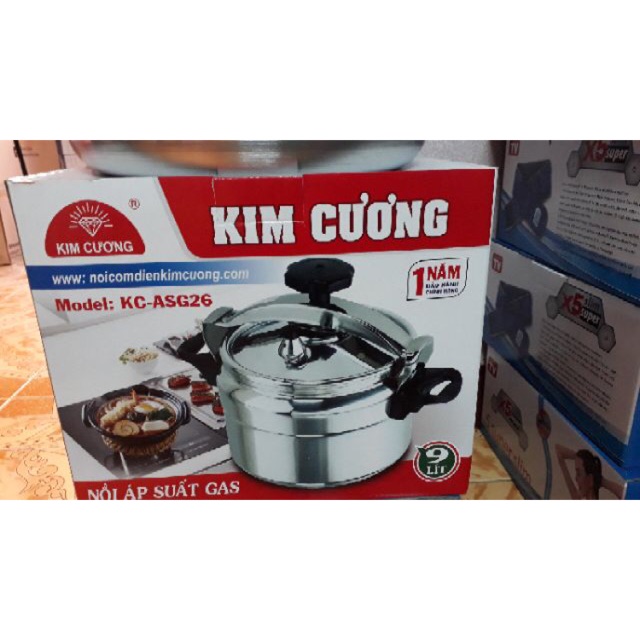 Nồi áp suất ga Kim Cương 3L