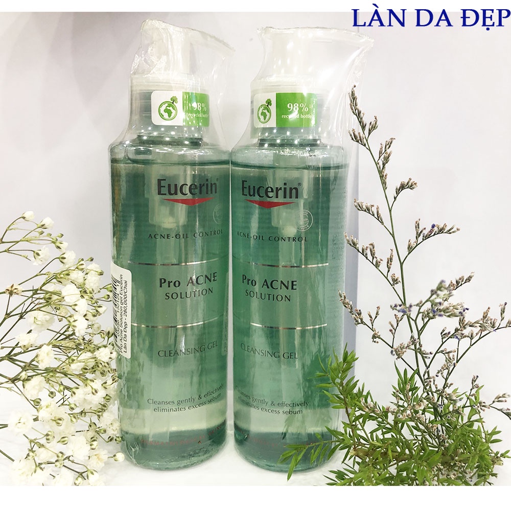 Toner Eucerin Pro ACNE nước hoa hồng cân bằng da thu nhỏ lỗ chân lông cho da dầu da mụn chai 200ml