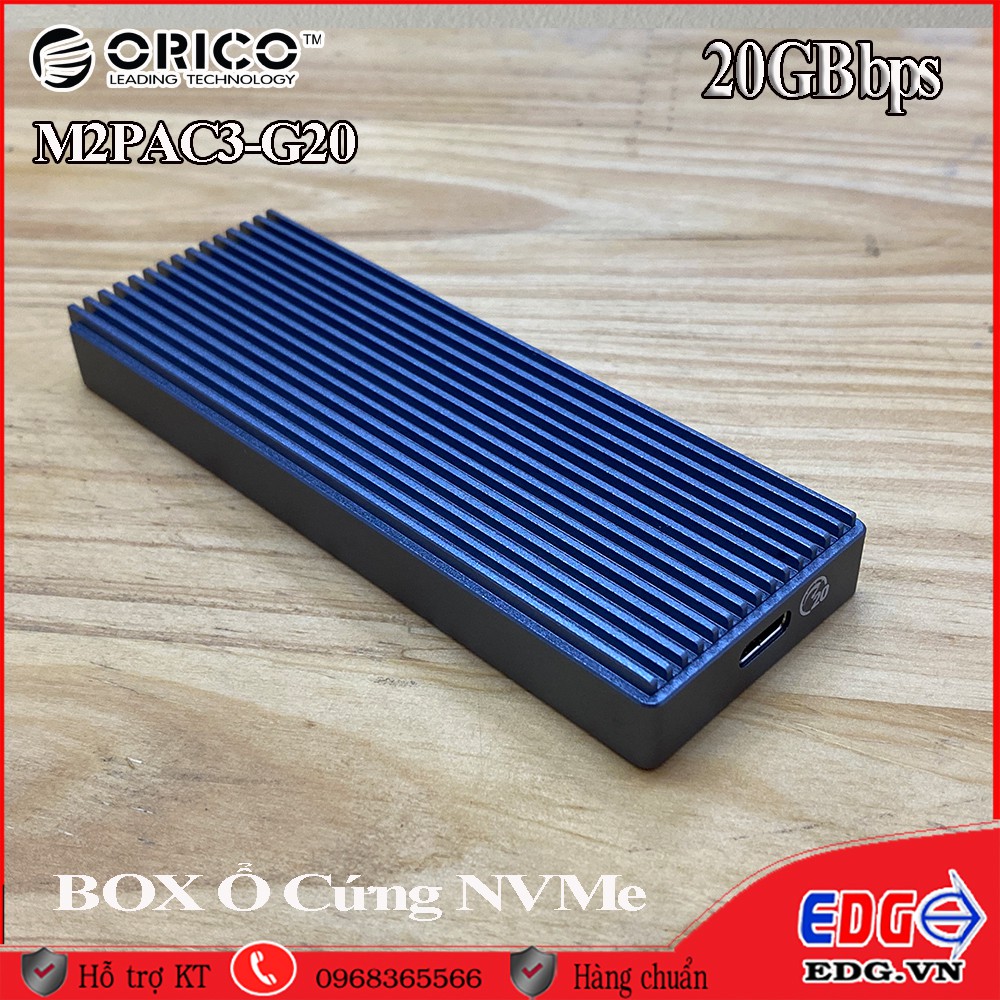 Box Ổ Cứng Orico M2PAC3-G20 SSD Nvme Siêu nhanh 20Gbps | BigBuy360 - bigbuy360.vn
