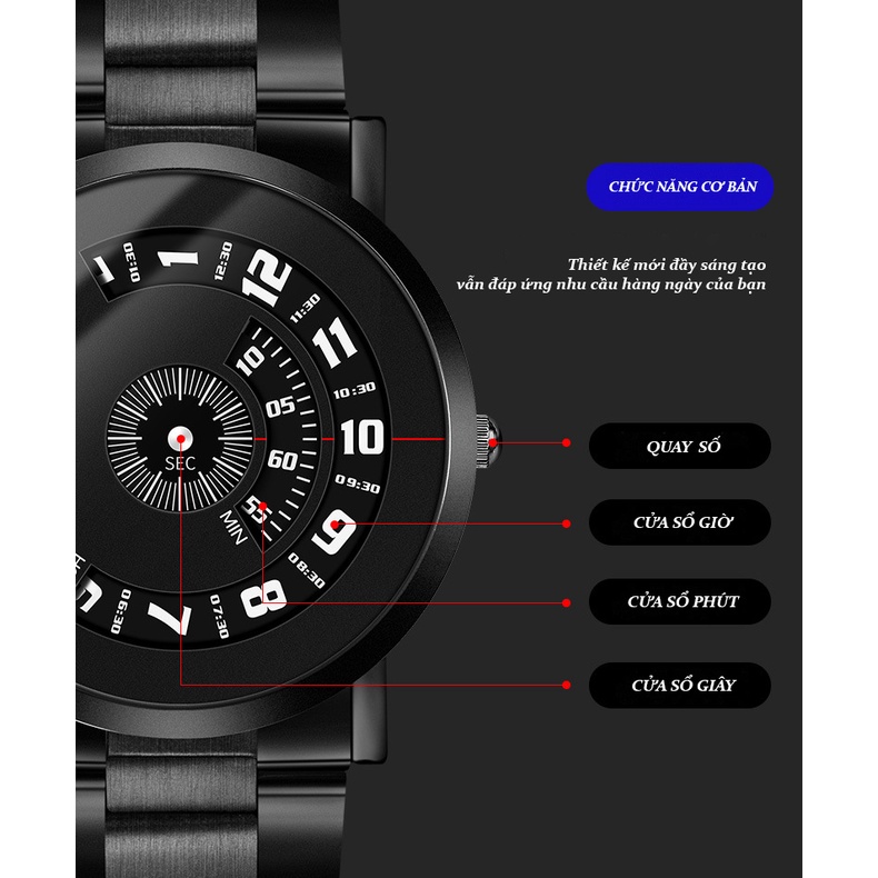 Đồng hồ nam chính hãng đẹp giá rẻ thời trang dây thép chống nước cao cấp Rozida'1 DH10 | BigBuy360 - bigbuy360.vn