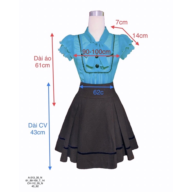 Áo sơ mi kiểu, Chân váy xoè