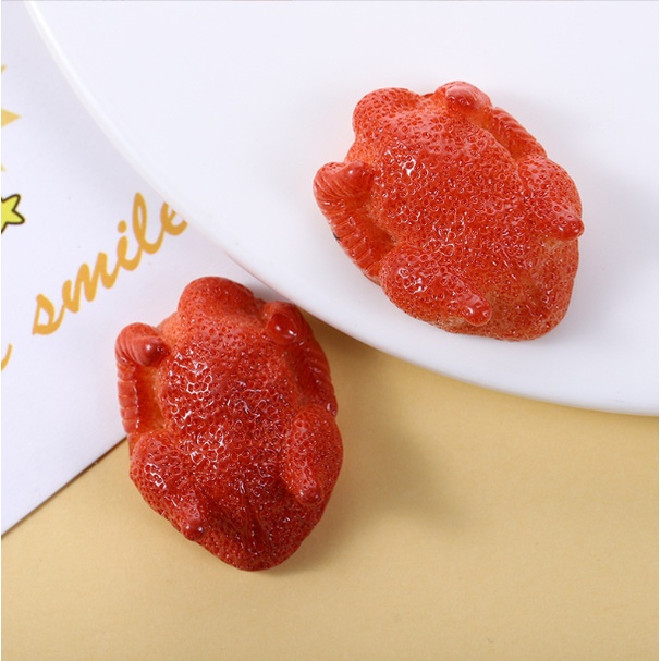 Charm mô hình các món ăn cho các bạn trang trí nhà búp bê, dán Jibbitz, kẹp tóc, DIY