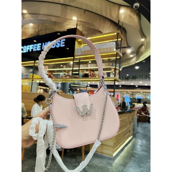 Túi Kẹp Nách W Đá, Túi Xách Nữ Đeo Chéo Dáng Bầu Loại Đẹp