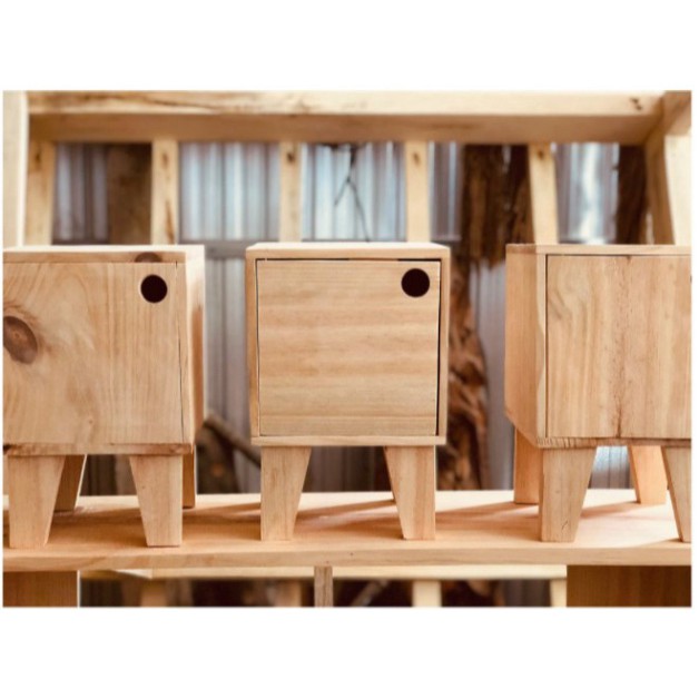 Kệ tủ mini, kệ/ Tủ đầu giường gỗ thông [noithatgiare]