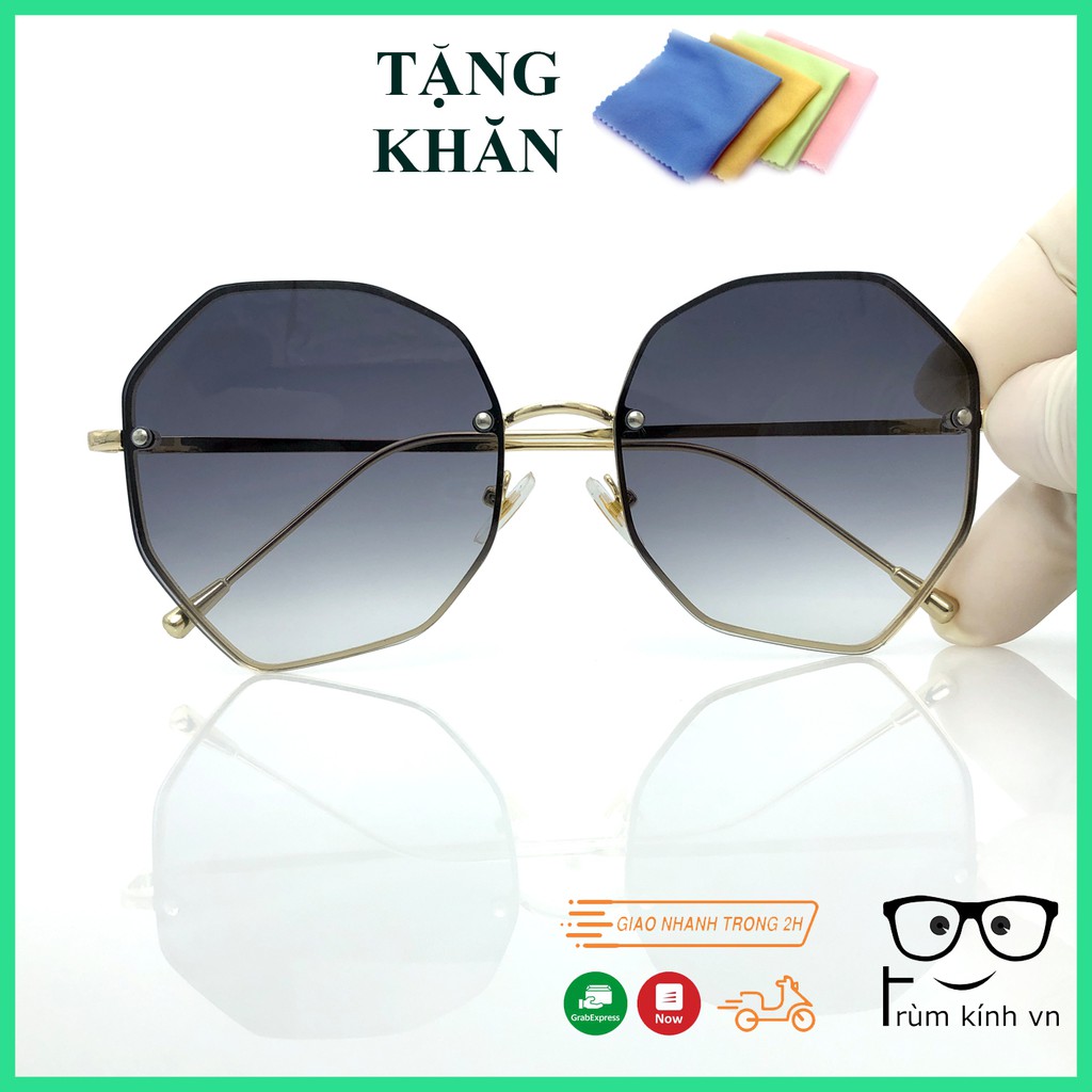 Kính mát vuông mới của nam và nữ hợp thời trang lái xe chống tia cực tím