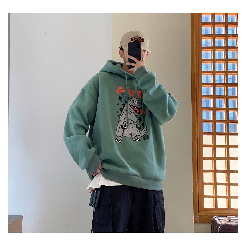 Áo Hoodie Nam Nữ Kích thước từ 40 tới 75kg In hình Rồng Khủng Long Kisumo chất nỉ bông ấm dày dặn | BigBuy360 - bigbuy360.vn