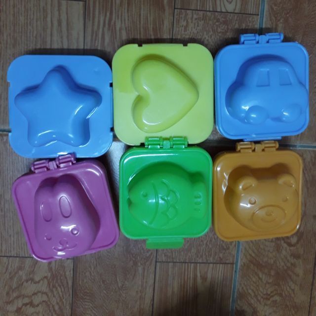 Khuôn cơm bento (6 khuôn)