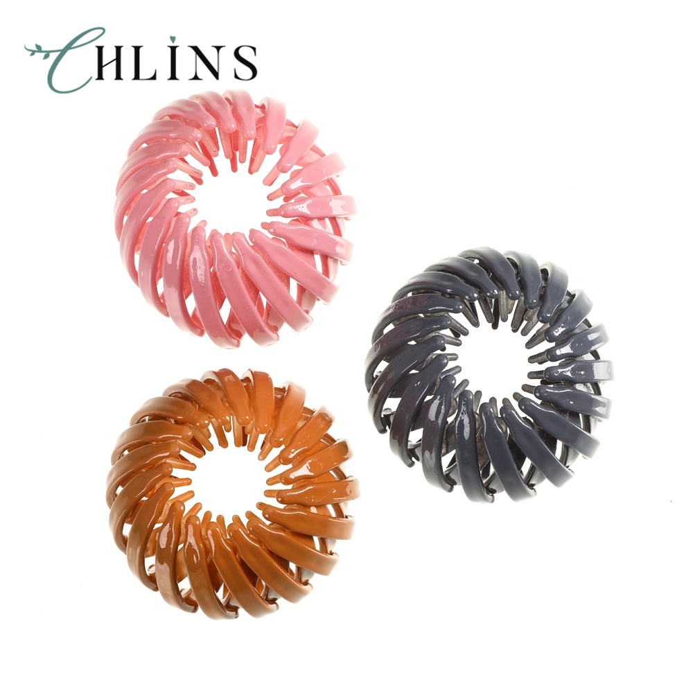 Kẹp Tóc Đuôi Ngựa CHLINS Hình Tổ Chim Sáng Tạo Tiện Dụng Cho Tiệm Làm Tóc