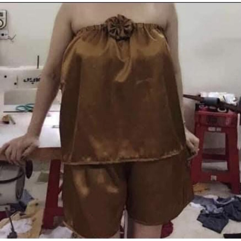 Bộ Quây Lửng Spa Bộ Váy Quây Lửng Kèm Quần Tắm Trắng Massage Triệt Lông dành cho Spa (không nơ)