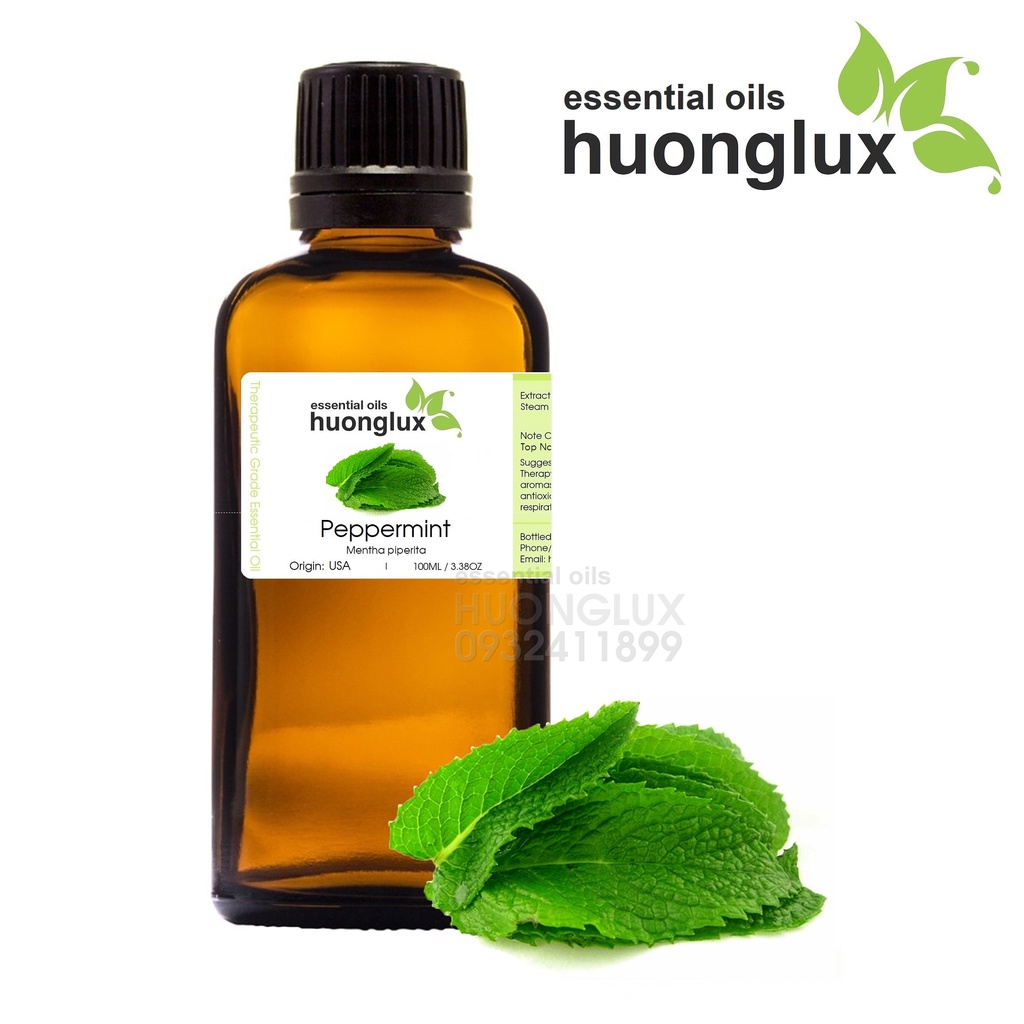 [50/100ML] Tinh dầu Bạc hà cay Peppermint Essential Oil (bạc hà Âu)