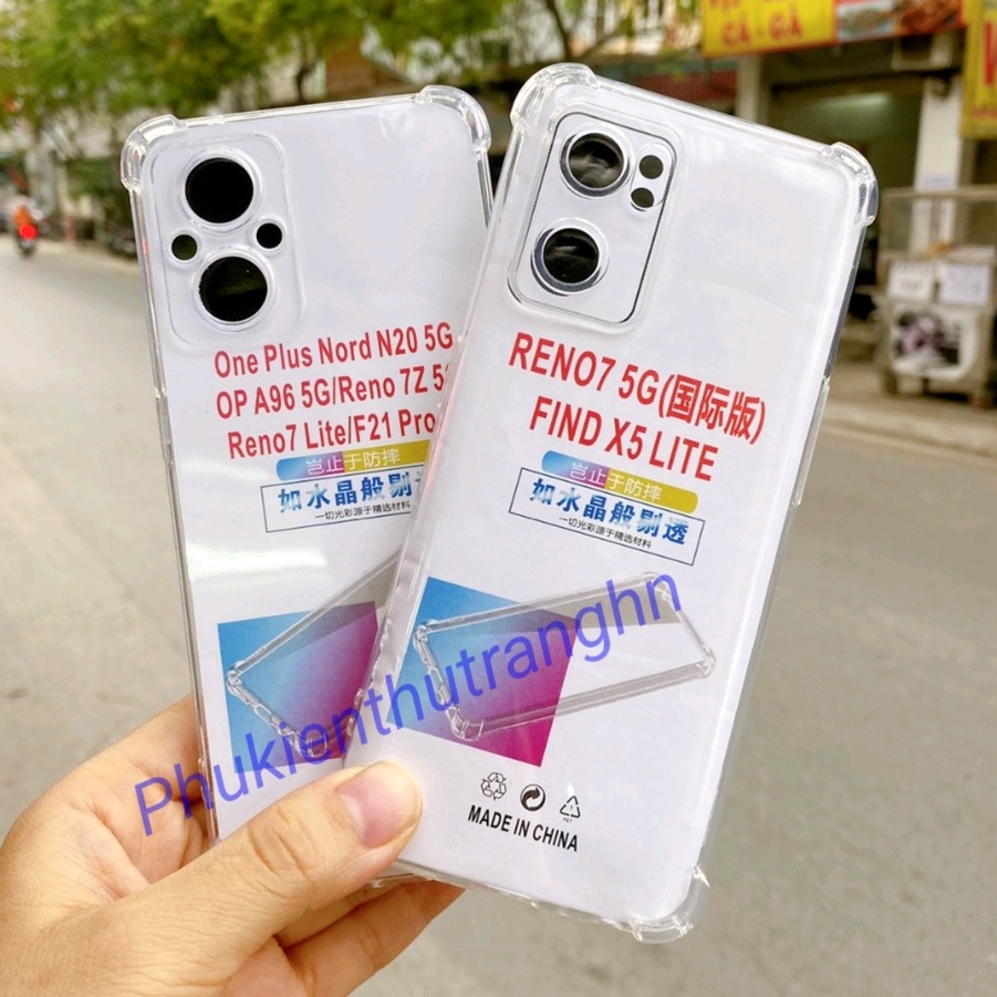 Ốp lưng Oppo Reno 7 5G Reno 7 Z 5g Reno 6 5G Reno 6 Z 5G dẻo trong chống sốc 4 góc có gờ bảo vệ camera - HÀNG DÀY LOẠI 1