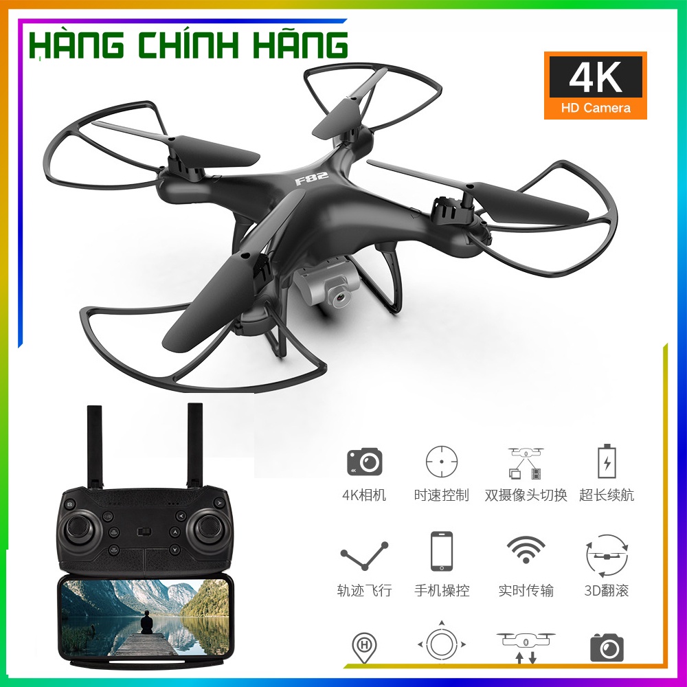 Flycam mini giá rẻ,Flycam F82 Định Vị -2 Camera full 1080k -Chống rung Chụp Ảnh Quay Video Trên Không-HÀNG ĐỘC QUYỀN