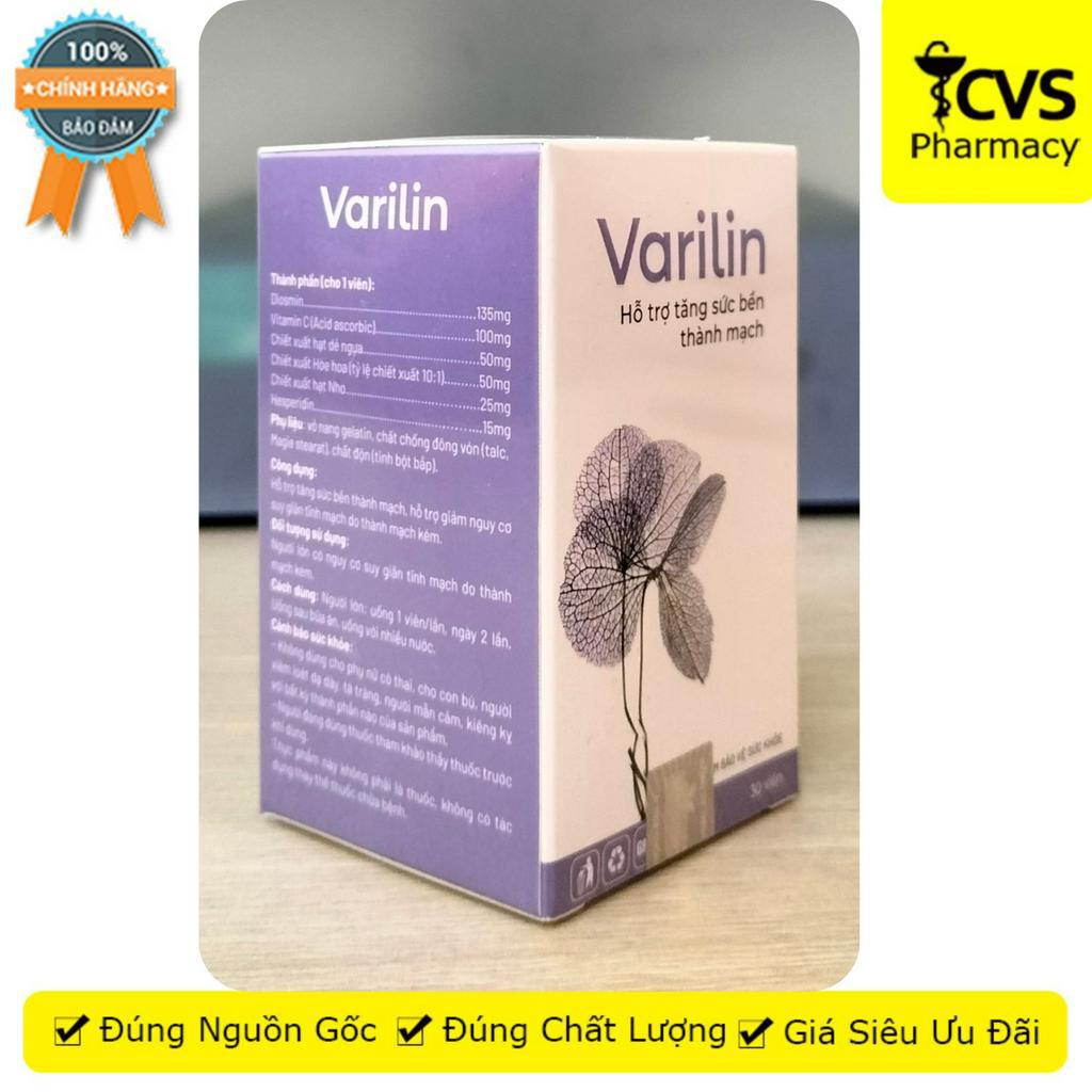 Varilin hỗ trợ tăng sức bền thành mạch - Hộp 30 viên - CVS Pharmacy