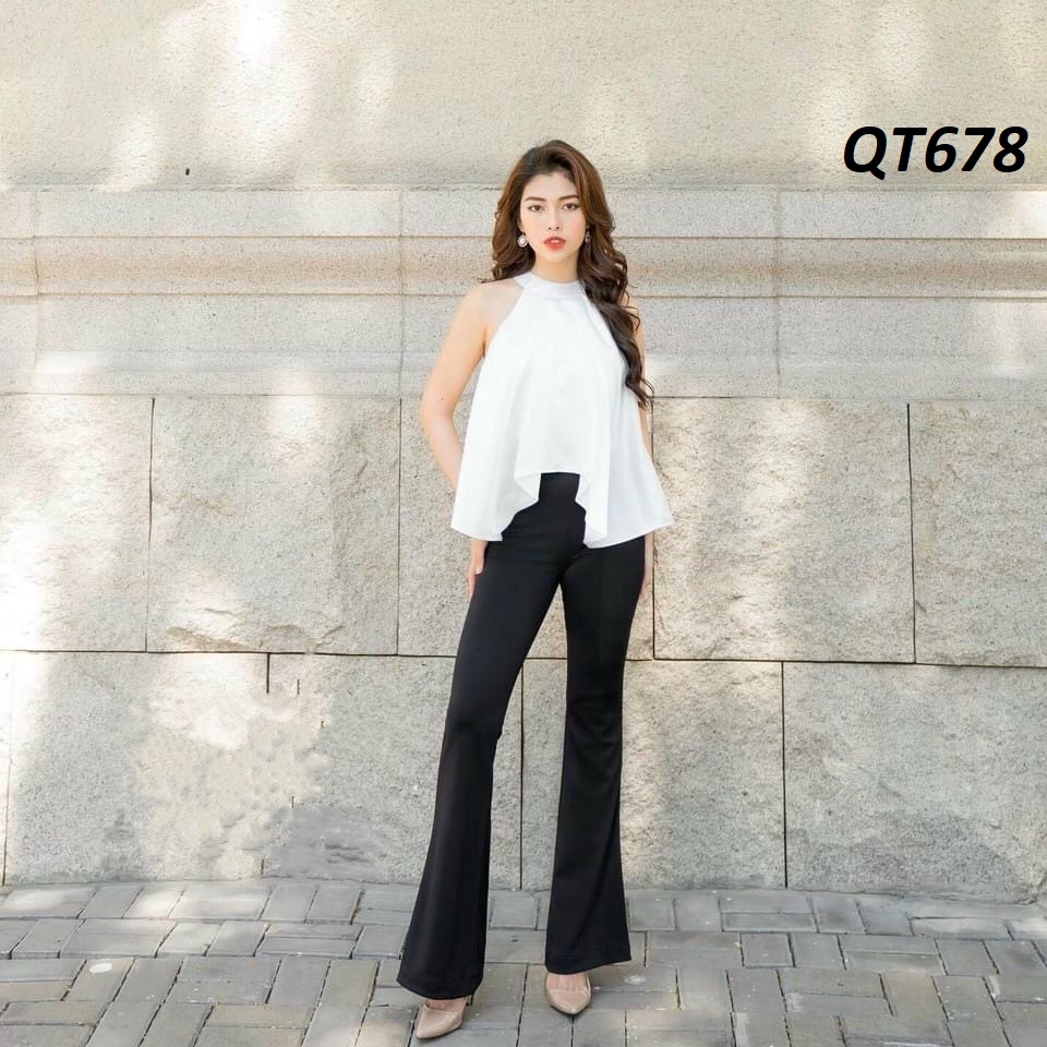 Quần tây ống pass loe dáng dài QT678