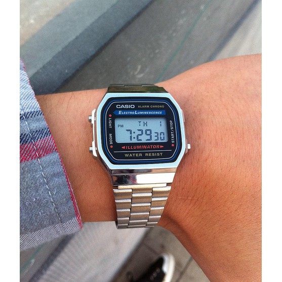 Đồng hồ nam Casio A168WA-1WDF Chính Hãng - Chống nước 50M - Tuổi Thọ Pin 7 Năm , bảo hành 12 tháng