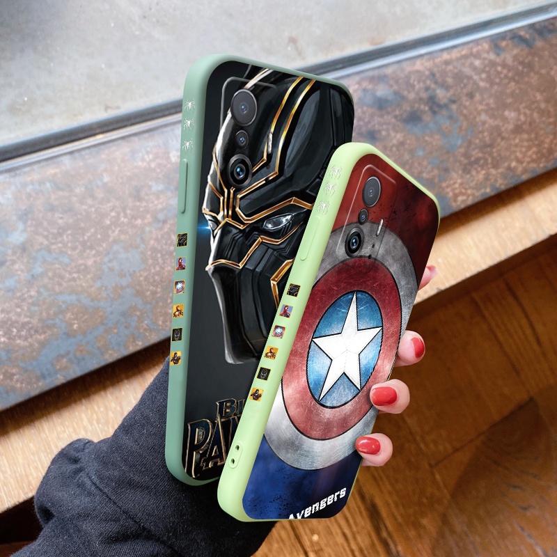 Ốp điện thoại silicon in hình Marvel cho Xiaomi Mi 11T Pro 11x Pro Redmi 10 Redmi 10 Prime