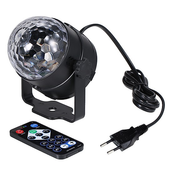 Led Party Light , đèn RGB cảm ứng âm thanh , đèn DJ nhỏ gắn ô tô , ánh sáng pha lê đầy màu sắc