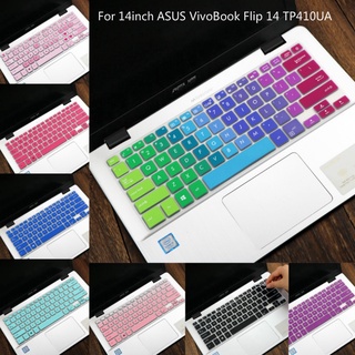 Ốp bàn phím laptop silicon siêu mỏng dẻo 14inch cho ASUS VivoBook Flip 14 TP410UA