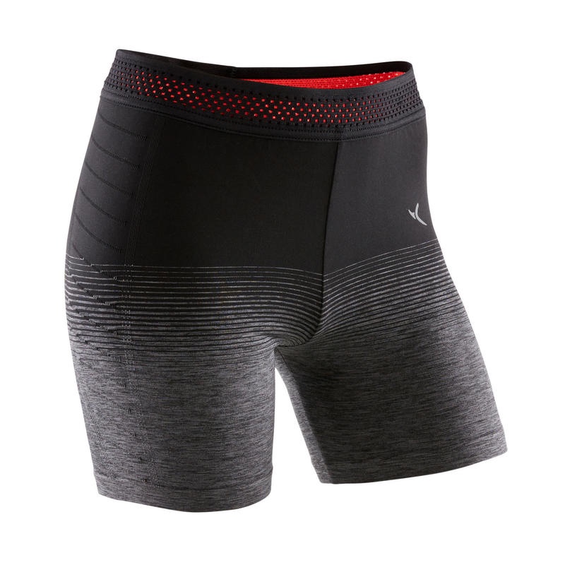 Quần short tập gym thoáng mát Decathlon DOMYOS S900 cho bé gái - Đen