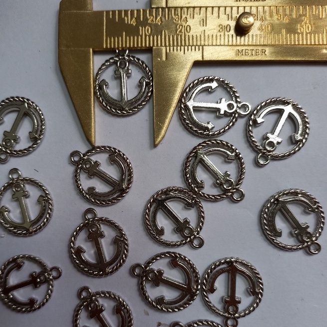 2/5/10 mặt dây chuyền giả cổ làm đồ handmade màu bạc cổ điển