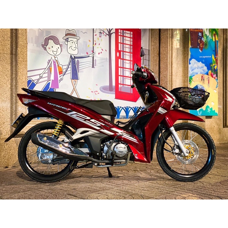 Tem rời Wave 125i đỏ đen