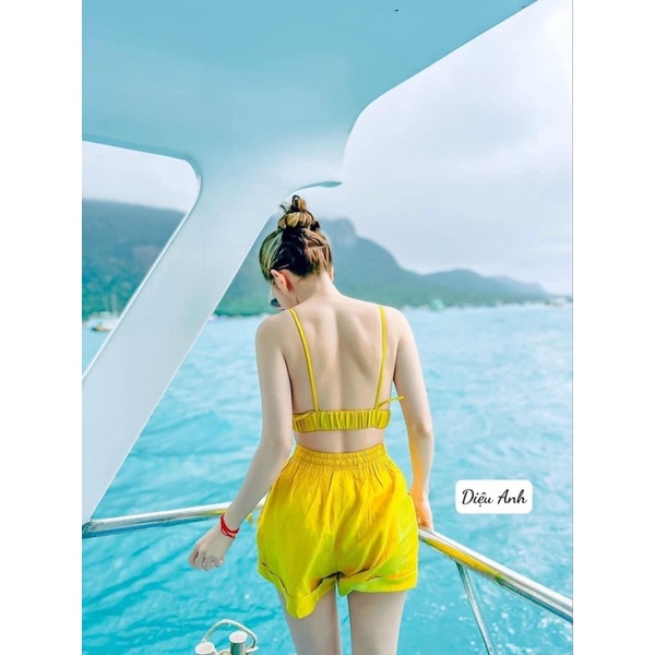 Set Bikini 3 Món Đi Biển Cực Xinh