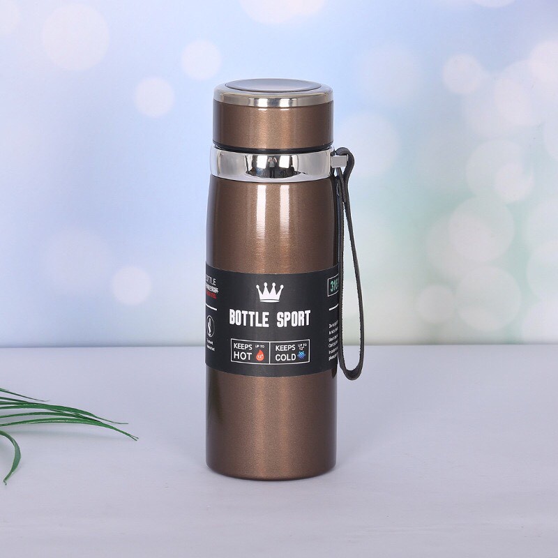 Bình Giữ Nhiệt Inox BOTTLE SPORT Dung Tích 800ml Có Nắp Lọc Trà Lõi Thép Chống Gỉ