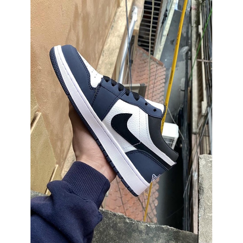 Giày 𝐉𝐨𝐫𝐝𝐚𝐧 1 low Xanh Navy, Giày JD1 low Xanh than Navy cổ thấp bản đẹp đầy đủ bill box | BigBuy360 - bigbuy360.vn