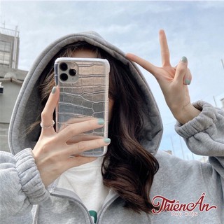 Ốp lưng iPhone VÂN DA XÁM BẠC ĐỘC ĐÁO
