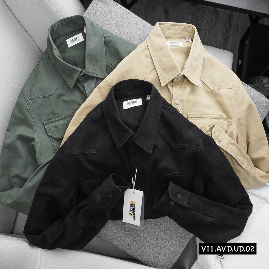 Aó sơ mi kaki nam Underness chính hãng Hàng việt nam xuất khẩu | BigBuy360 - bigbuy360.vn