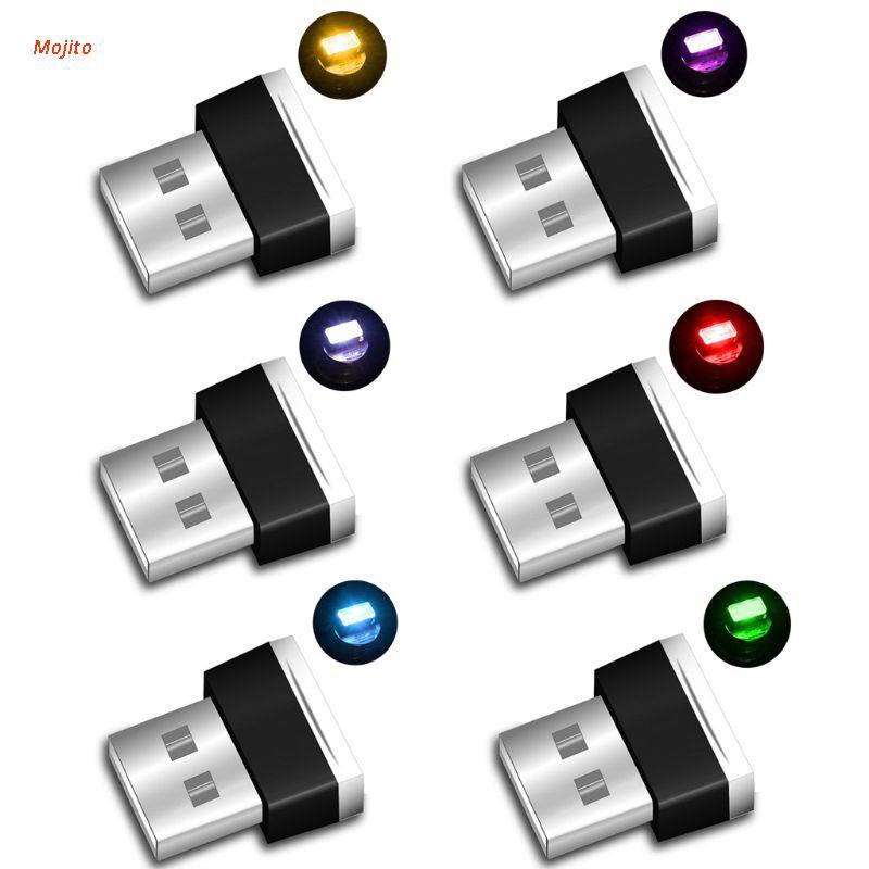Đèn LED cốp nhỏ cắm USB trang trí nội thất ô tô biến đổi không khí xung quanh